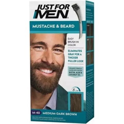 Just For Men Odbarvovač vousů a knírku středně tmavě hnědý M40