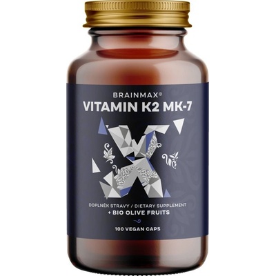 BrainMax Vitamin K2 jako MK7 150 mcg 100 rostlinných kapslí