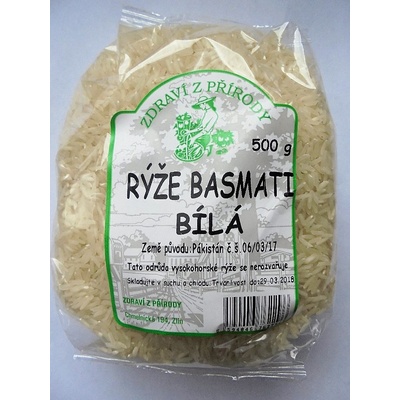 Zdraví z přírody Basmati rýže Natural 0,5 kg
