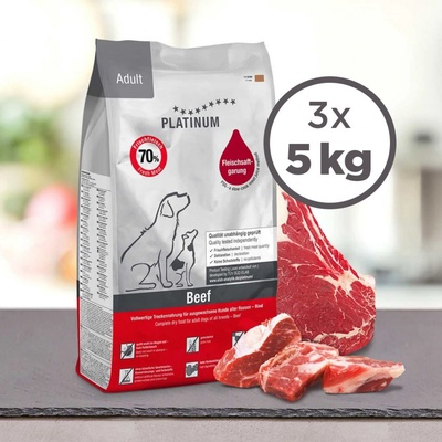 Platinum Adult Beef & Potatoes 3 x 5 kg