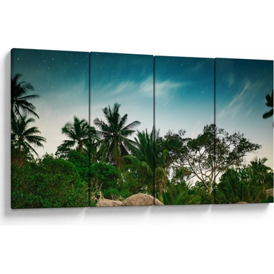 Obraz - palmy, štvordielne 160x80 cm