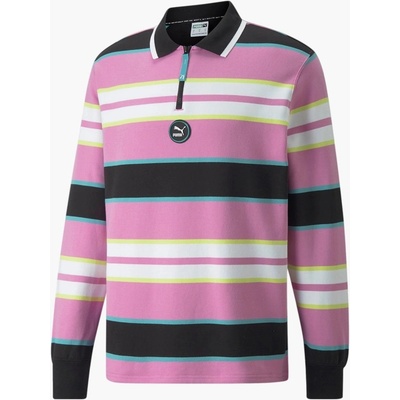 Puma pánské triko SwxP Rugby polo Tr Pink-White