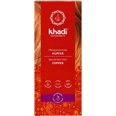 Khadi rastlinná farba na vlasy Zlatá Hnedá 100g