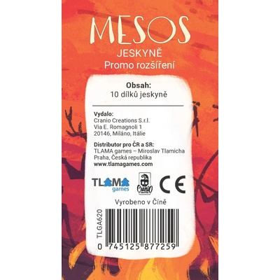 TLAMA games MESOS: Jeskyně Promo rozšíření