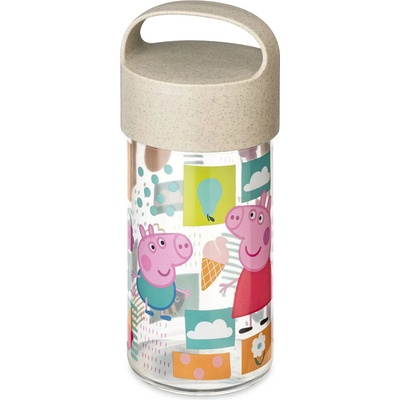 Koziol Buddy Snack detský pohár so snackpotom Peppa Pig béžová 500 ml