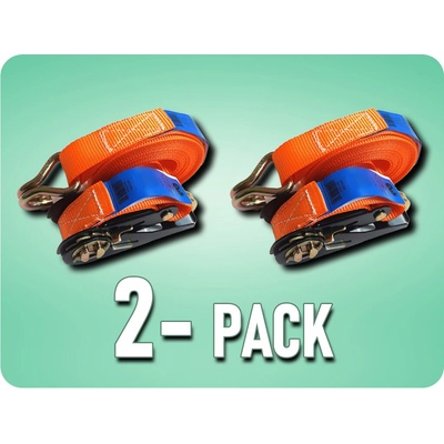 KAMAR Upínací pás s račňou, šírka pásu 25mm, dĺžka 6m/2-PACK! [AKC4806]