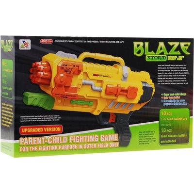 mamido Manuální dětská pistole Blaze Storm soft bullet žlutá