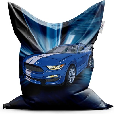 Sablio sedací vak Mustang Modré pozadí 150x100 cm