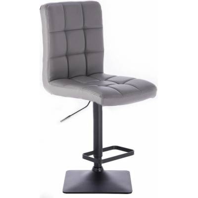 LuxuryForm Design Toledo nna čiernej hranatej podstave / šedá