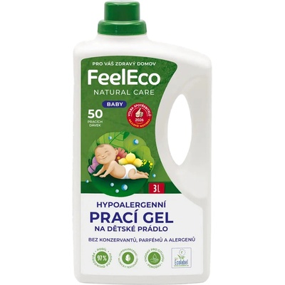 FeelEco Baby Prací gel na dětské prádlo 3 l