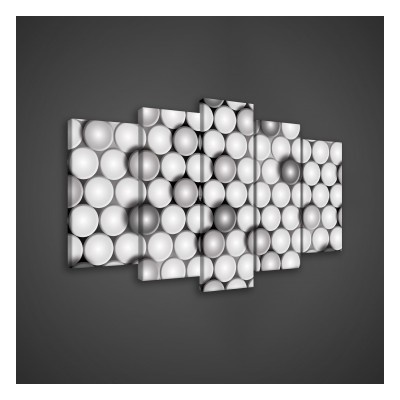 Obraz na plátne viacdielny - OB3585 - Kruhy 100cm x 60cm - S17