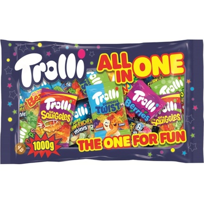 Trolli All in One Partymix želé a pěnových bonbonů 1 kg