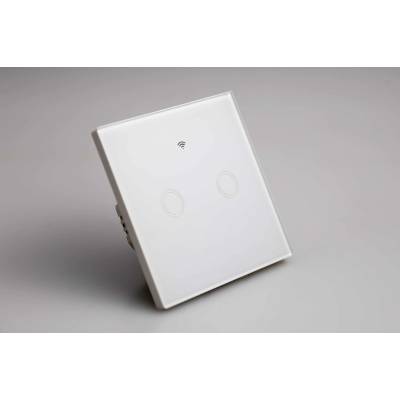 LVT Wifi sklenený dotykový vypínač č.5 biely IP54 PL5086