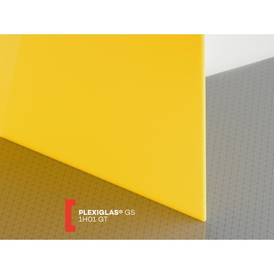 Röhm Plexiglas GS 5 mm 1H01 propustnost 22% 2030 x 3050 mm žluté 1 ks
