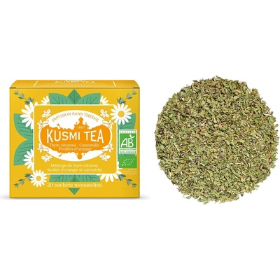 Kusmi Tea Kusmi Tea Bio bylinný čaj s materinou dúškou, pomarančovými lístkami a harmančekom, 20 mušelínových sáčkov