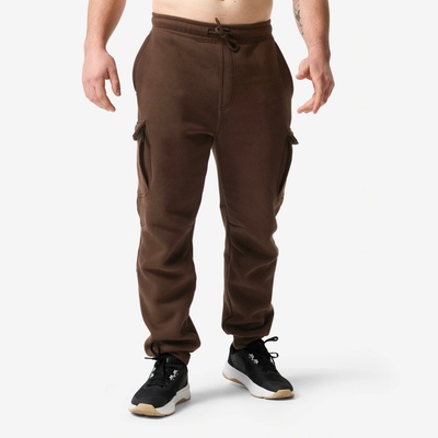 Domyos Pánské fitness tepláky hnědá