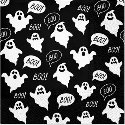 Godan Boo! Papierové servítky s motívom ducha 33x33 cm 20 ks