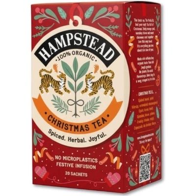 Hampstead Tea BIO vianočný čaj s pomarančom a koreninami 20 ks