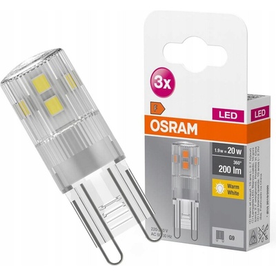 Osram 4058075450042 LED F A G G9 valcovitý tvar 1.9 W = 20 W teplá biela