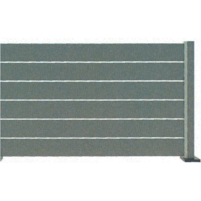 Lamelový panel 110cm se spárou antracit pokračující