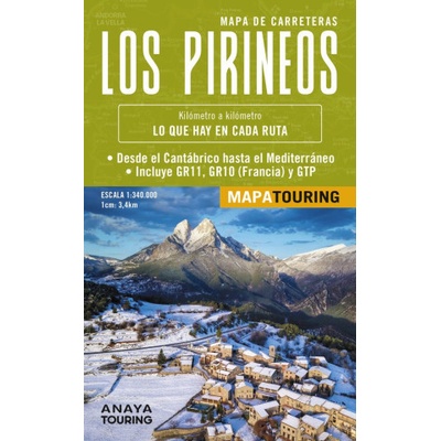 Mapa de Los Pirineos 1:340.000 - (desplegable)