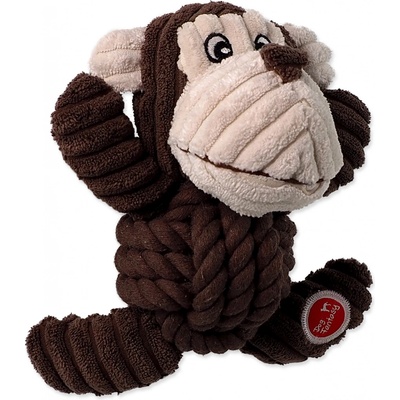 Dog Fantasy Safari opice s uzlem pískací 18 cm