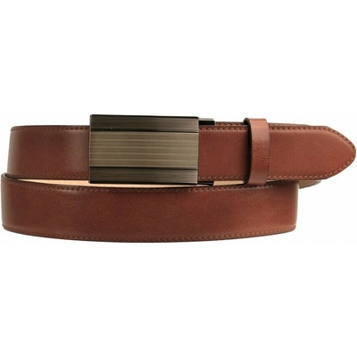 Penny Belts pánský kožený společenský pásek AUTOMAT 35-020-A7-506 hnědý