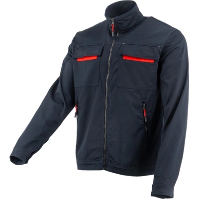 Sara Workwear Strečová blůza ACTIFLEX tmavě modrá-červená