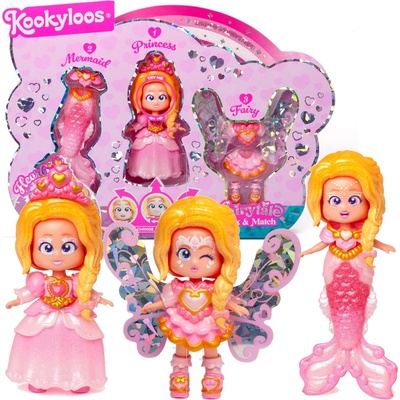 Magic Box KookyLoos Fairytale Hearts 3v1 víla, mořská víla, princezna