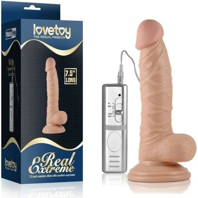 Lovetoy 7.5" Real Extreme Vibrating Dildo