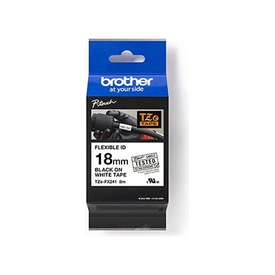 Brother originál páska do tlačiarne štítkov Brother TZE-FX641 černý tlač / žltý podklad laminovaná 8 m 18 mm flexibilná