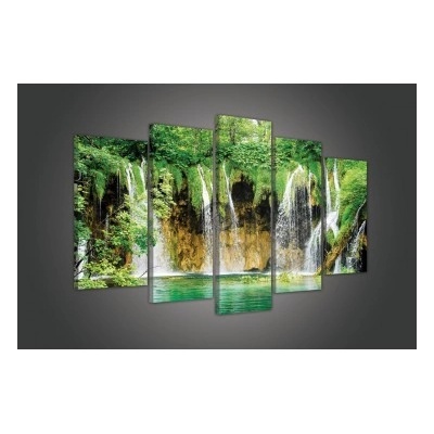 Obraz na plátne viacdielny - OB3444 - Vodopád 100cm x 60cm - S17