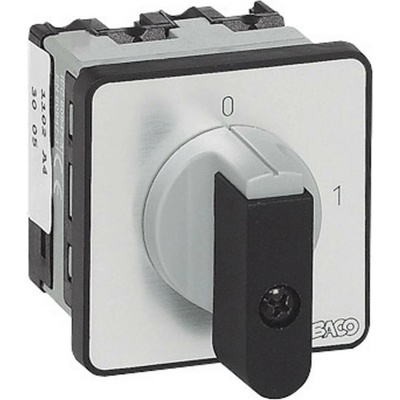 Baco odpínač 16 A 1 x 90 ° sivá, čierna NB02AQ1