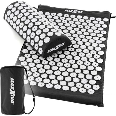 MAXXIVA Akupresurní podložka s polštářem 75 x 42 cm černá
