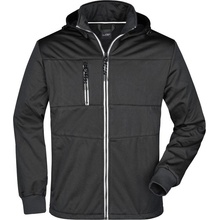 James & Nicholson JN 1078 pánska 3-vrstvová softshell bunda modrá biela zelená