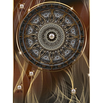Preinterier Fototapeta panel - PL0656 - Mandala vlies - 206cm x 275cm