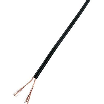 Tru Components 93030c532 lanko 2 x 1 mm² čierna 25 m