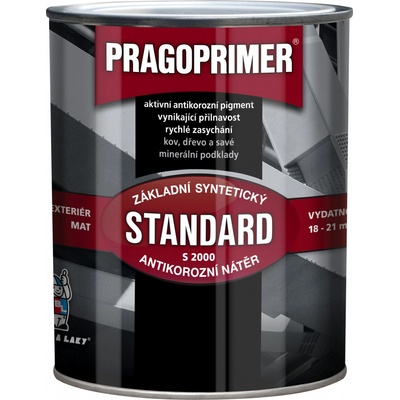 PRAGOPRIMER S 2000 Biela 0100, antikorózna farba na kov 4l