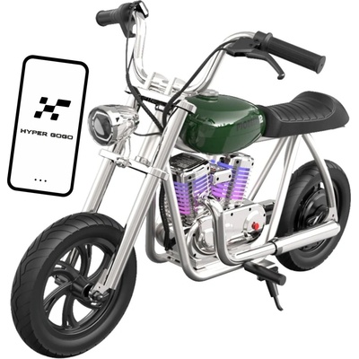 Hyper Gogo Pioneer 12 Plus App zelená elektro motorka