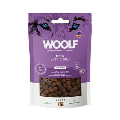 WOOLF pochoutka Soft Cubes Deer 100 g