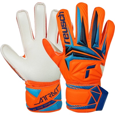 Reusch Attrakt Solid oranžová/modrá UK 6,5 – Hledejceny.cz
