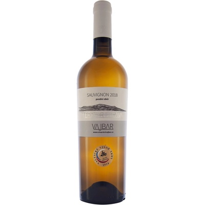 Vinařství Vajbar Sauvignon Terroir Pálava 2018 pozdní sběr suché 12,5% 0,75 l (holá láhev)