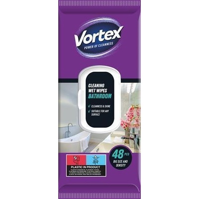 VORTEX Vlhčené utěrky, koupelna, s uzávěrem, 48 ks – Hledejceny.cz