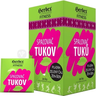 HERBEX Spalovač tuků čaj 20 x 1,5 g