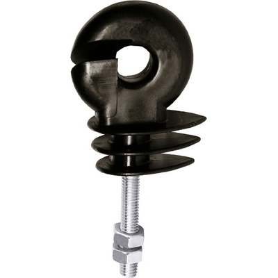 Izolátor kruhový distanční pro elektrický ohradník, se závitem M6 a maticemi, 3,5 cm