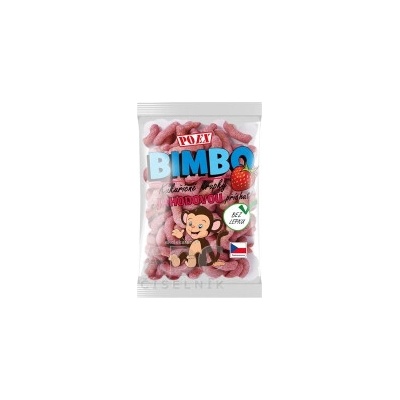 POEX BIMBO Kukuričné chrumky s jahodovou príchuťou 1x100 g