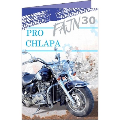 Blahopřání do obálky PRO FAJN CHLAPA 30 (BOB-2452/30)