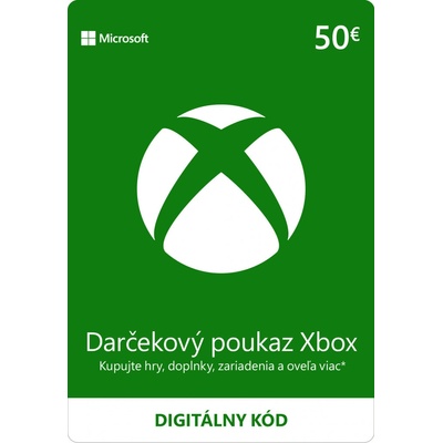 Microsoft Xbox Live predplatená karta 50 €