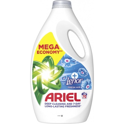 Ariel + Lenor Fresh Air prací gel 70 PD