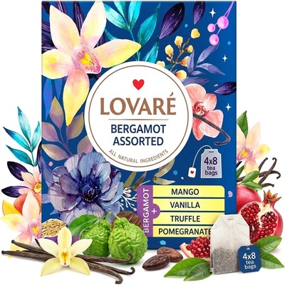 Lovaré Kolekce čajů Bergamot Assorted 32 ks